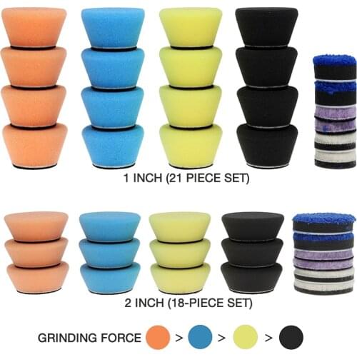 1inch 2inch polishing sponge board, coarse, medium and fine, suitable for RO/DA fine polishing machine sponge