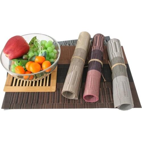 2/4/6PCS PVC Washable Placemats Dining Bar Table Mat Non-slip Cup Insulation Pad Kitchen Accessories Decoration Home Pad Coaster
