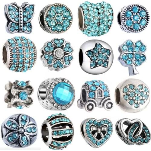 AODUOLA 20PCS High Quality Peach Blossoms in the third life Design big hole Beads Charms fit European Bracelet DIY Jewelry REB57