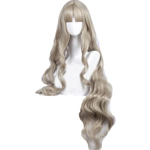 DARLING in the FRANXX KOKORO 556 Cosplay Wig 90cm Long Wavy Synthetic Hair Perucas Women Costume Role Play Wig + Free Hairnet