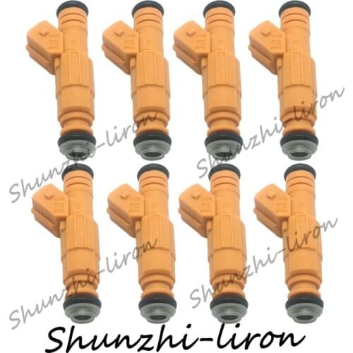 8pcs Fuel Injectors 4 Hole Nozzle Basket Filter Design At Inlet For Jeep 87-98 4.0L Replace 0280155710 0280155700