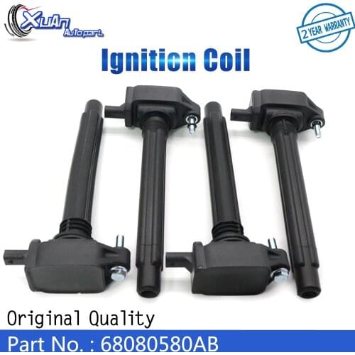 XUAN Ignition Coil 68080580AB For Chrysler 200 Dodge Dart Fiat 500X for Jeep Cherokee Renegade Ram ProMaster City 2.4L UF754