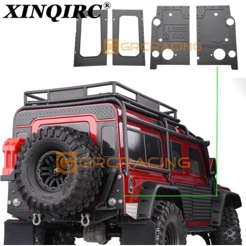 Trx4 shell, metal trim on both sides of the tail door, for 1 / 10 RC tracked vehicle traxxas trx-4 defender car accessories