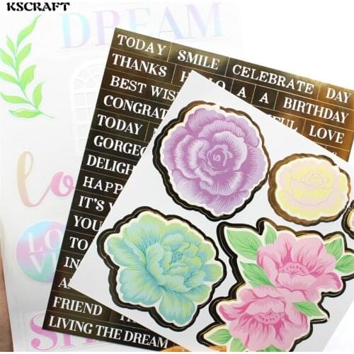 KSCRAFT Lovely Self- adhesive Sticker for Scrapbooking/ DIY Crafts/ Card Making Decoration