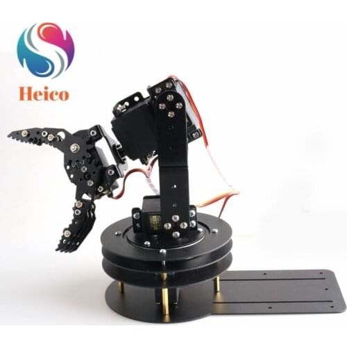 5DOF Mechanical Robot Arm 360 Degree Rotating Base Manipulator With Claw Clamp MG996R APP Bluetooth Control Robotic Model Toy