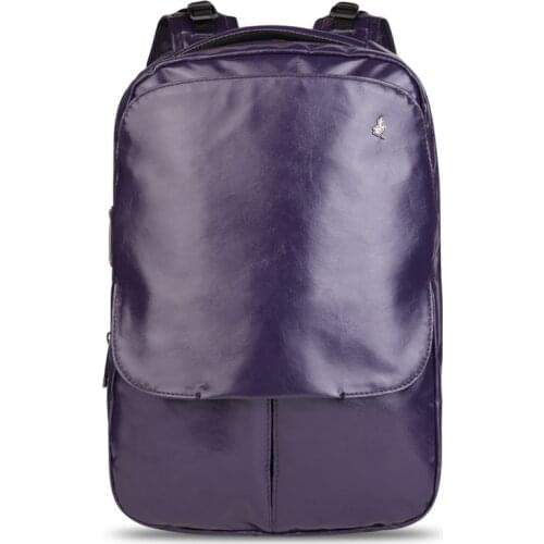 Men Laptop Backpack PU Smooth Coating Waterproof Travel Bag for Youth Women Fashion College Student Teens School Book Pack