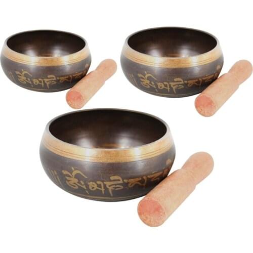 Tibetan Singing Bowl Set-Perfect Resonance Meditation Yoga & Healing Handcrafted Sound Chanting Bowl with Mallet