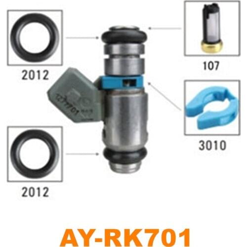 6pieces wholesale fuel injector repair kits for magnetl Marelli IWP160 IWP099 IWP065 FOR Fiat palio 1.0 1.3 1.5 05.(AY-RK701)