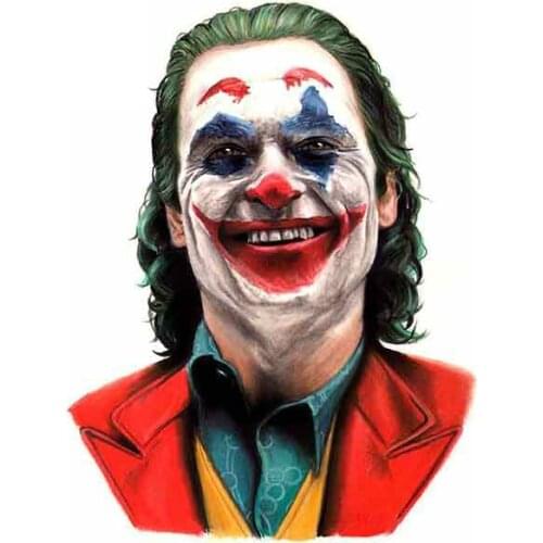 10cm X 13cm for Positive Smile Joker Anime Car Stickers PVC Bumper Truck Graphics Windshield Sunscreen Waterproof