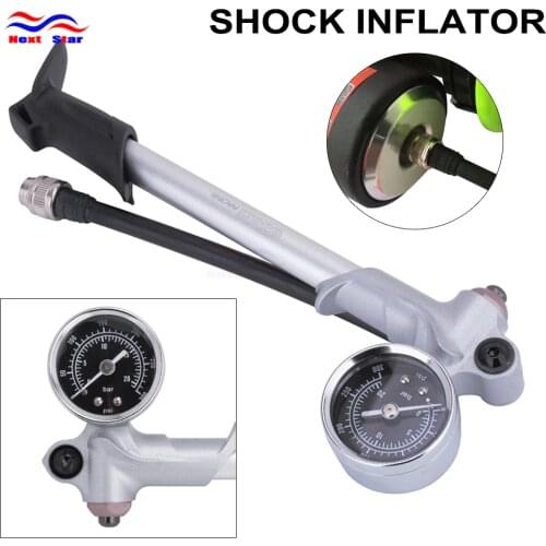 Motorcycle Shock Inflator 300 PSI Hand Use High Pressure Air Pump With Gauge For Air Fork Shock Absorbers Inner Goss
