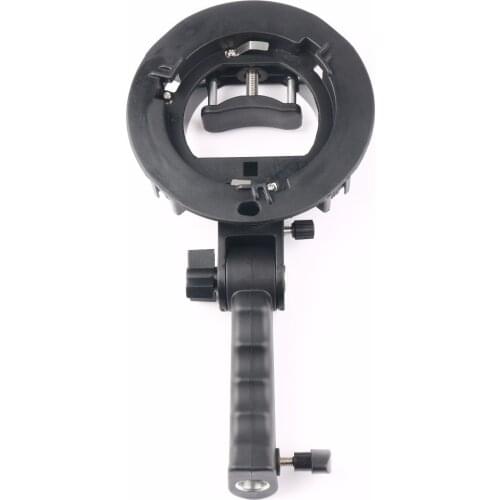 New Handheld Grip S-Type Bracket Bowens S Mount Holder for Speedlite Flash Snoot Softbox Beauty Dish Honeycomb