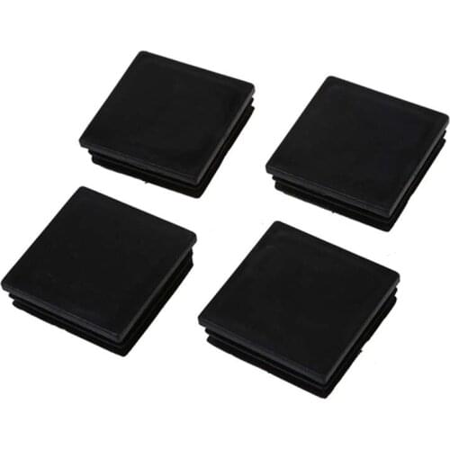 Plastic Square Tubing Tube Insert Blanking End Caps 50mm 2 inch 4 Pcs CNIM Hot