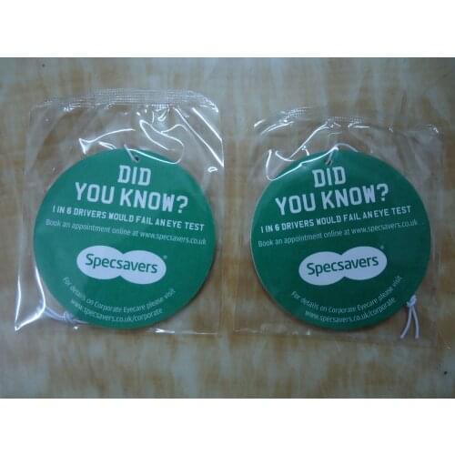 Customized,Free Shipping Fedex or DHL , Wholesale Paper Air Freshener ,car perfume, car shape hanging paper car air freshener