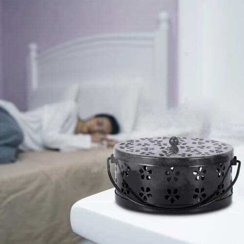 Mosquito Coils Holder Burner Repellant Large steel Insect box Repellent Rack sawtooth mesh bracket Mosquito Coils Holder Case