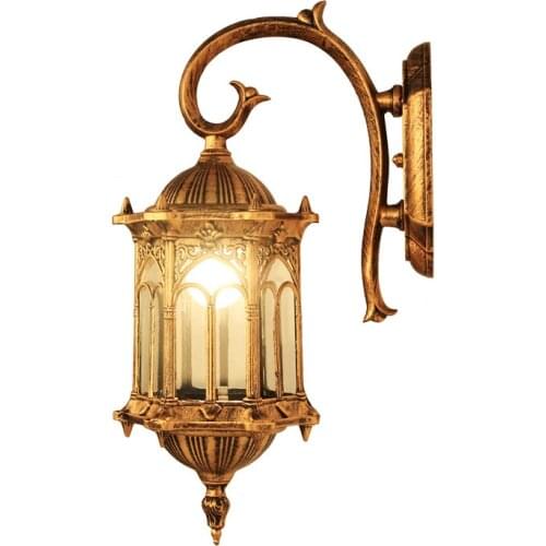 Popular Retro Outdoor Wall Light Favorable Europe Villa Sconce Lamp Waterproof Exterior Garden Doorway Lighting