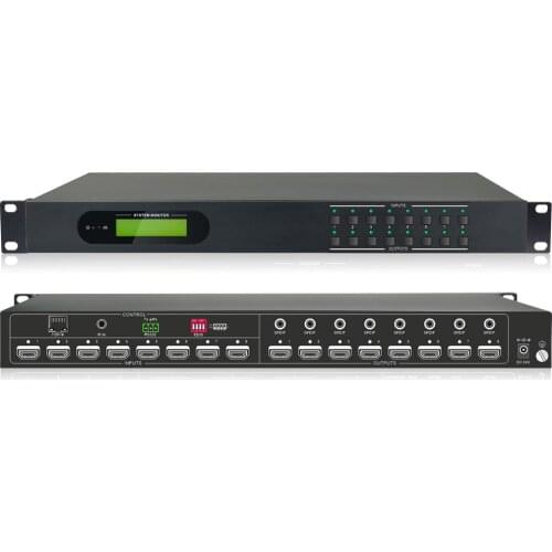 Professional 4K HDMI Matrix 8X8 Matrix Switcher w/audio RS232 HDCP 2.2 Support HDMI 2.0 inputs and HDMI 1.4 outputs