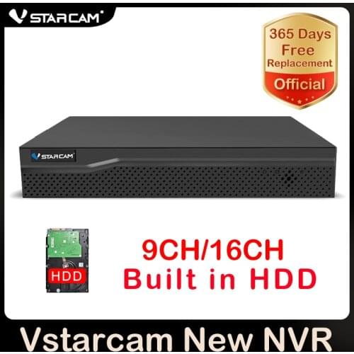 VStarcam 1080P NVR With HDD 8CH Network Video Recorder Resolution 1920x1080 Onvif 2.4 Best for Vstarcam Wifi IP Camera N8209