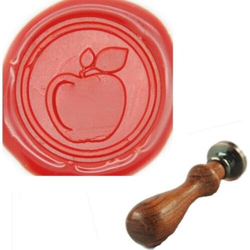 Personalized Name Customized Wax Seal Stamp, Personalized Wedding Invitation, Apple Wax Seal Stamp