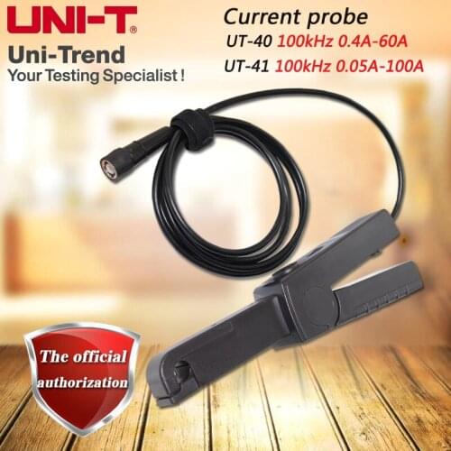 UNI-T UT-P40 Current probe 100kHz 0.4A-60A, UT-P41 Current probe 100kHz 0.05A-100A, suitable for UTD / UPO series oscilloscope