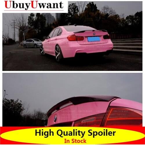 For BMW 3 Series F30 F35 320li 325li 2013-2018 Carbon Fiber Exterior Rear Spoiler Tail Trunk Boot Wing Decoration