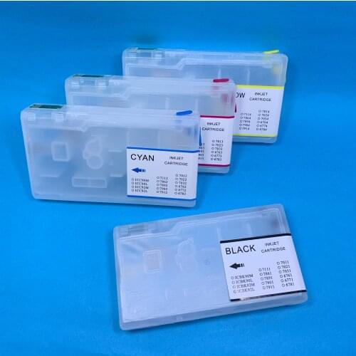 YOTAT Refillable T7861 T7862 T7863 T7864 ink cartridge for Epson WorkForce Pro WF-4640 WF-4630 WF-5190 WF-5690