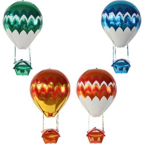 10/20/50pcs Hot Air Balloon Birthday Party Aluminium Foil Baloons Wedding Spot Decations Christmas Gift Ball School Event Balon