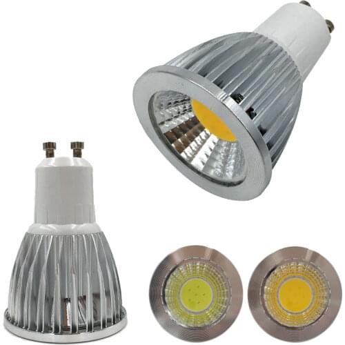 10Pcs/Lot Free shipping COB GU10 LED 3W 5W 7W GU10 led spotlight dimmable GU10 COB spotlight for home lighting