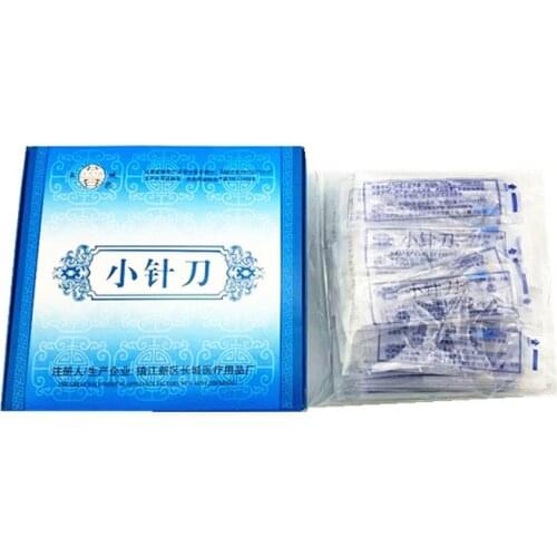 100pcs acupuncture massage Disposable sterile copper handle acupuncture needle body massage 0.35/0.40/0.50/0.60/0.70mm