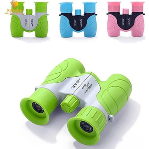 10x22 Eyepiece Optical Objective Lens Power Binoculars Plastic Children Colorful Telescope for Kids Compact Outdoor Games Toys