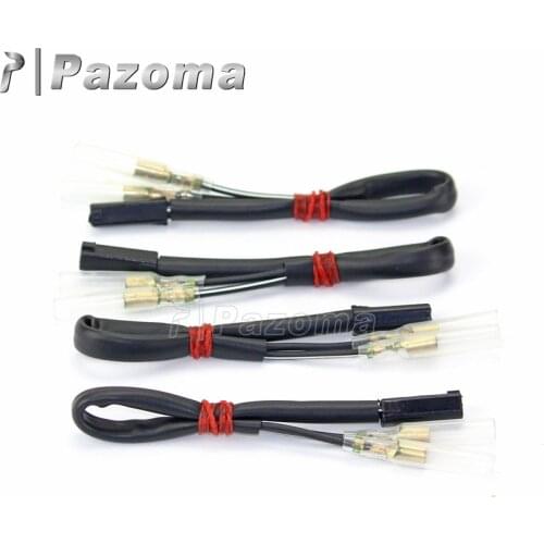 2 Pairs Motorcycle Turn Signal Wire Plug Adapter Indicator Wiring Connector Adapters for Suzuki LS650 VS1400 VS800 VL1500 96-14