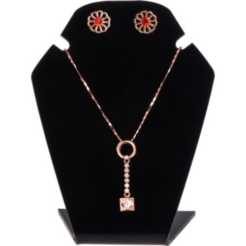 3pcs Jewelry Display Shelf Necklace Pendant Earrings Stud Stand Holder Showcase