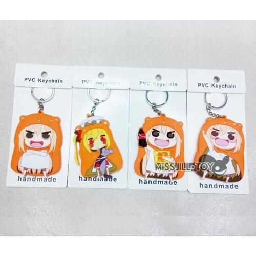 5 /10pcs Himouto! Umaru-chan Fashion keyChain Doma Umaru UMR soft figure doll toy Jewelry pendant keyring key holder for gift