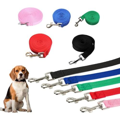 5Colors Pet Dog Leash Nylon Leash For Dogs 1.5M 1.8M 3M 4.5M 6M Walking Training Leash Cats Dogs Harness Collar Leash Strap Belt
