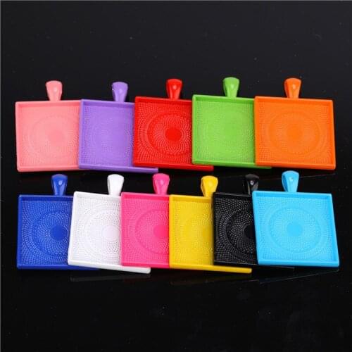 55PCS Colored Cabochon Pendant Base 25mm For DIY Jewelry Making Pendant Necklace Choker Key Chains Handmade Crafts Findings JUYA