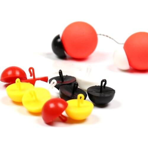 Bimoo 12PCS/pack LOW VIZ BOILIE BAIT HAIR RIG SIGHT STOPS CARP BARBEL FISHING TERMINAL TACKLE
