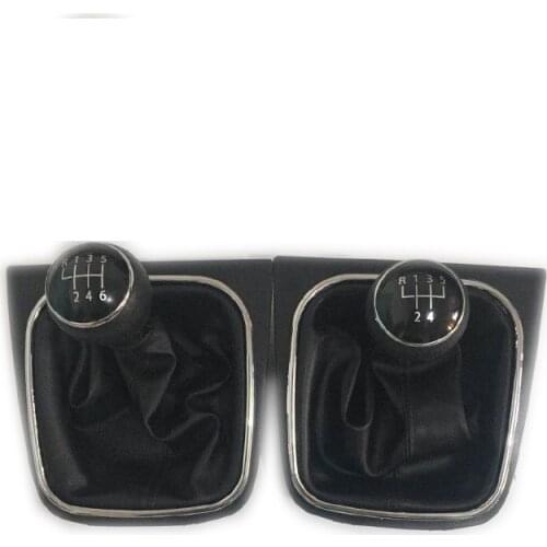 One piece Car Manual 5 /6 Speed Gear Shift Knob With Black Boot Cover Gaitor Collar For VW Jetta 5 6 GOLF 6 VI MK5 MK6