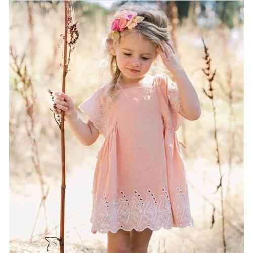 Summer autumn Girls high quality and exquisite embroidery dress baby girls clothes kids dresses French style