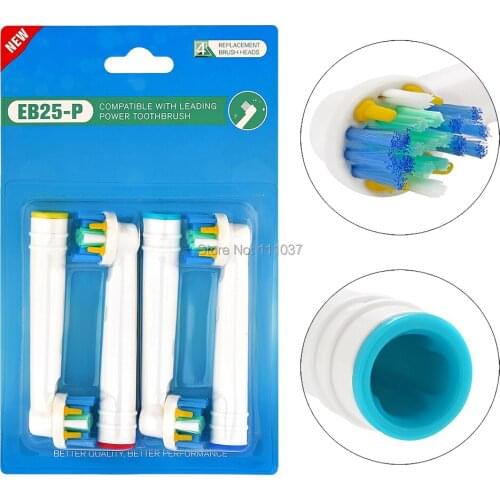 EB25-P Replacement Brush Heads Floss Action For Electric Toothbrush Oral Care 10pack(40pcs)