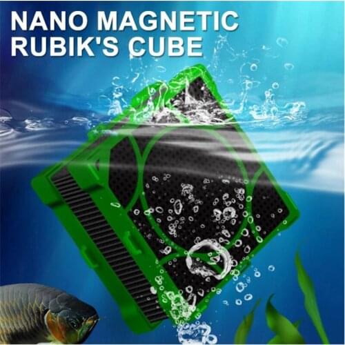HONGYI Aquarium Filter Cubes Strong Filtration Absorption Activate Carbon Magnetic Fish Tank Water Purifier DTT88