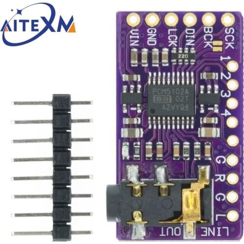 Interface I2S GY-PCM5102A DAC Decoder Player Module For Raspberry Pi pHAT Format Digital Audio Board
