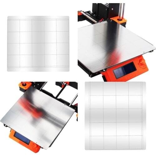 K92F Prusa i3 Mk3 Mk52 Plate Spring Steel Sheet Heat Bed Platform 3D Printer Printing Buildplate 10.2x9.5in