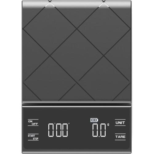 Kitchen Food Scale Smart Digital Scale Pour Coffee Electronic Drip Coffee Scale With LED Timer 3kg Precise Scale USB Battery