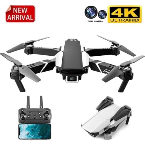 JINHENG NEW S62 RC Drone 4K HD Dual Camera WIFI Video Professional Aerial Photography Foldable Quadcopter Ravity Sensor Gift