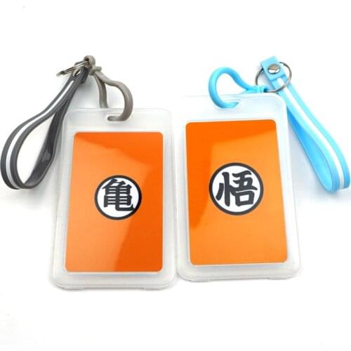 Cute Anime Wu Gui Card Cover Key Chain Bank Credit Card Holder Card Bag Plastic Student ID Bus Card Sleeve Protect M0720