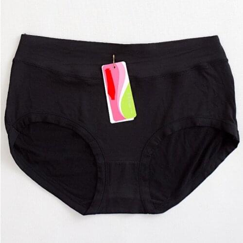 KJ16 Body Shaper Hip Ladies Underwear Plus Size Mid-Waist Breathable Bamboo Fiber Womens Panties