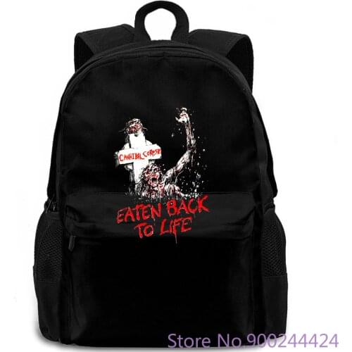 Cannibal Corpse Eaten Back To Life v2 black death metal Men 2019 Summer Round Neck MenS backpack