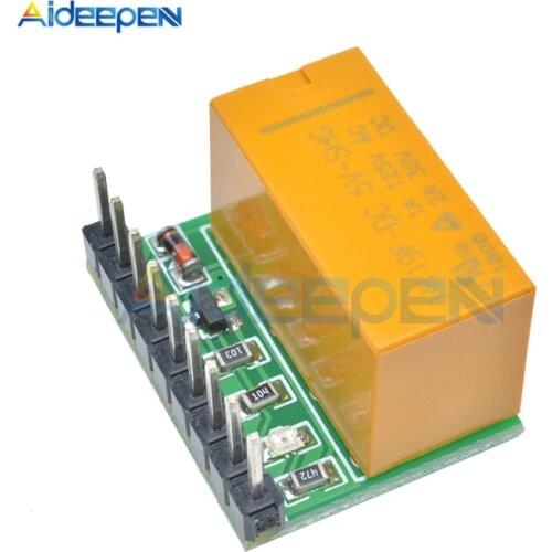 Mini DC 5V 12V DPDT Relay Module Double Pole Double Throw Switch Board Reverse Polarity For Arduino UNO Raspberry Pi