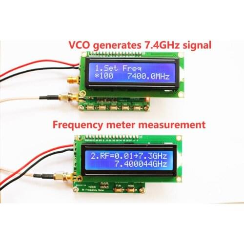 1Hz-7.3GHz HF RF /Microwave frequency counter meter 2.4G 5G 5.8G 6G 7G FOR Measuring pulse radio low and high frequency