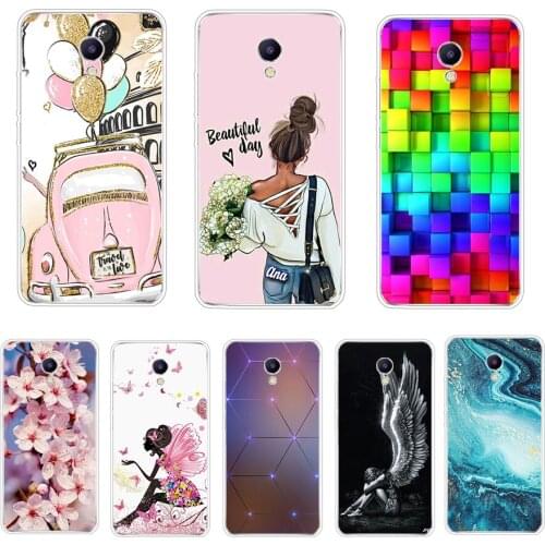 Silicone Case For Meizu M5 Note Case 5.5" inch Cartoon Cover For Meizu M5 Note Phone Case For Meizu M 5 Note Coque Bumper