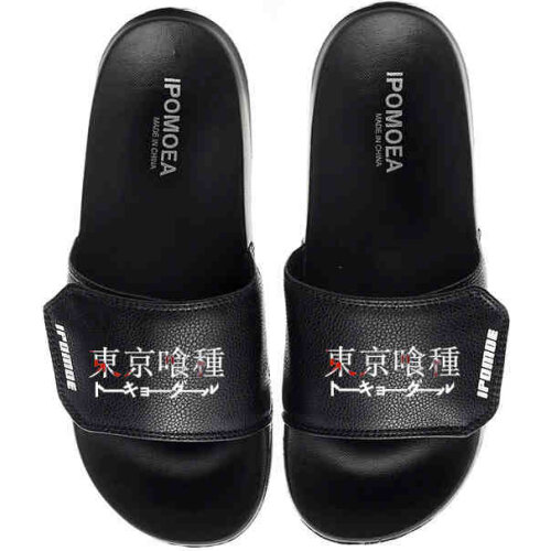 Unisex Anime Tokyo Ghoul soft bottom PVC Casual buckle slippers babouche sandals Slides